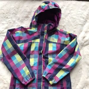 Plaid raincoat by the north face
